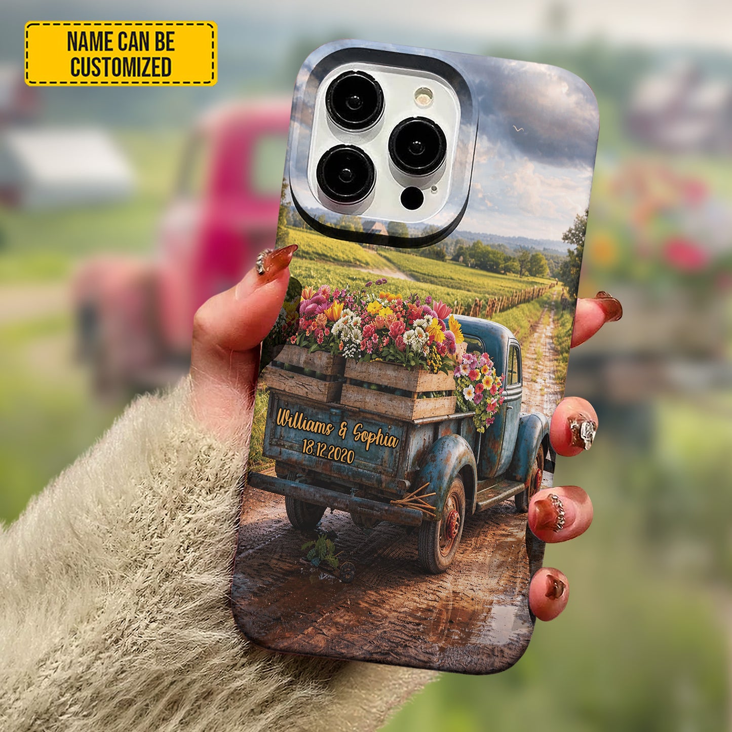 Personalized Couple Vintage Truck Phone Case