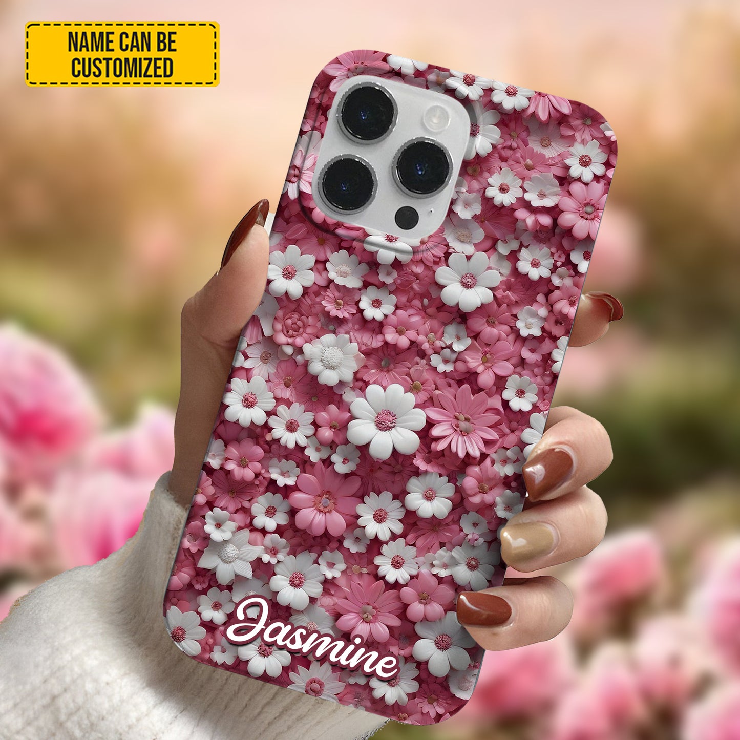 Personalized Daisy & Flowers Phone Case