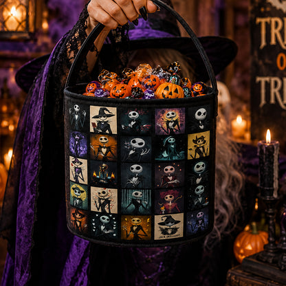 Halloween Skeleton Character Candy Basket