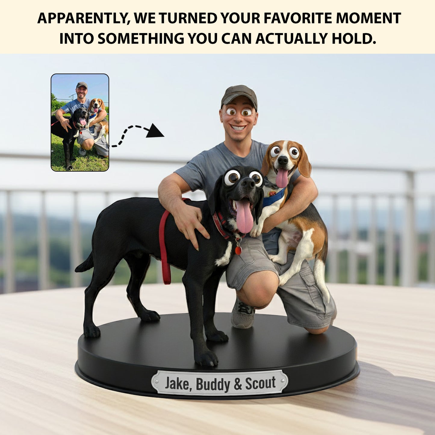 Chaos in Mini Form – Personalized Funny Photo Acrylic Plaque