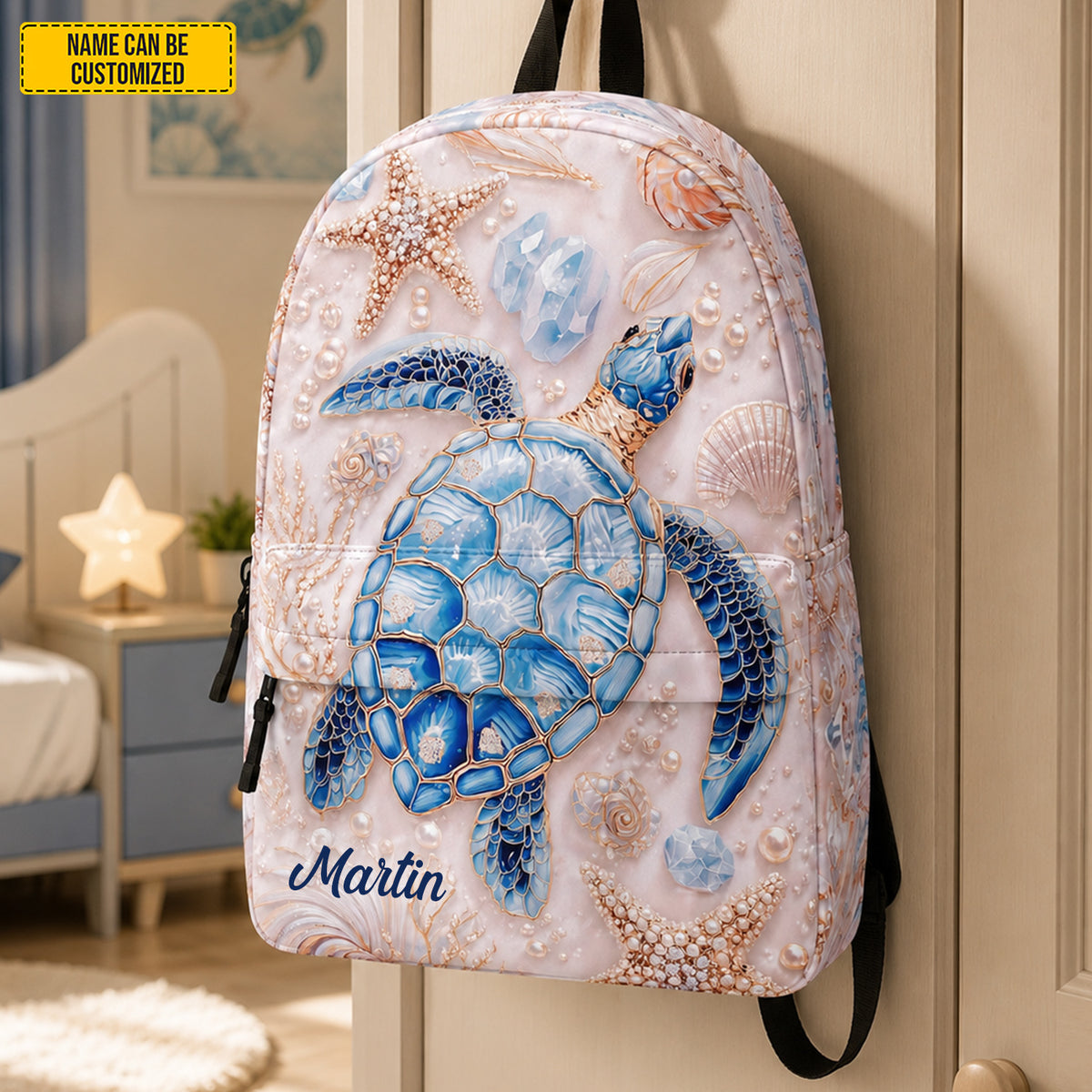 Personalized Sea Turtle - Kids Backpack