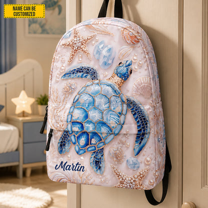 Personalized Sea Turtle - Kids Backpack