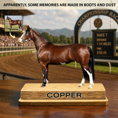 Forever Galloping – Personalized Horse Wood Plaque