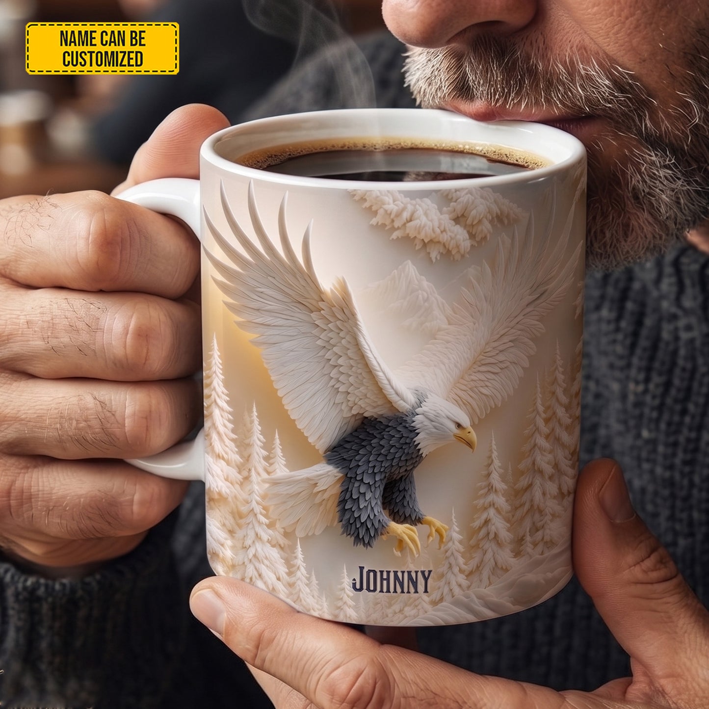 Personalized Eagle Mountain White Mug