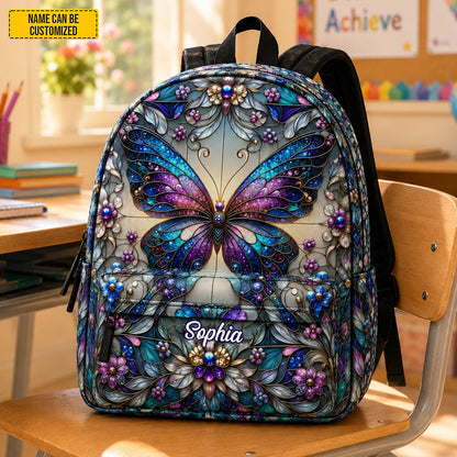 Personalized Butterfly School Backpack - Kids Backpack