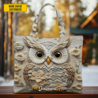 Owl Lover - Personalized Owl Tote Bag