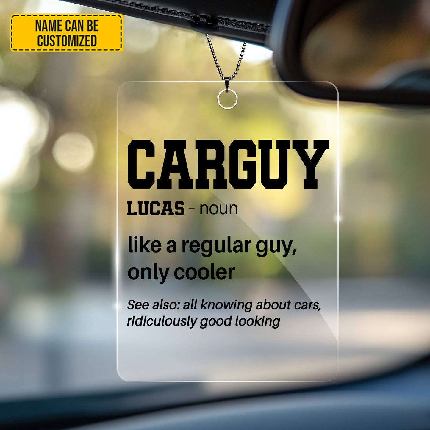 Personalized Car Guy Definition Car Hanging Ornament