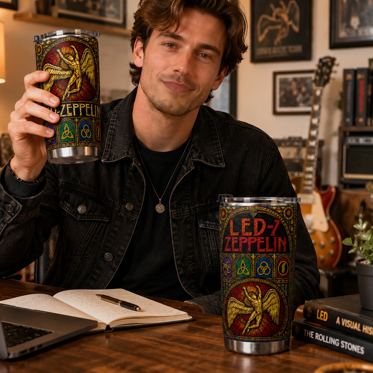 Rock Lovers - Classic Rock Legends Led-Zeppelin Tumbler Version 10