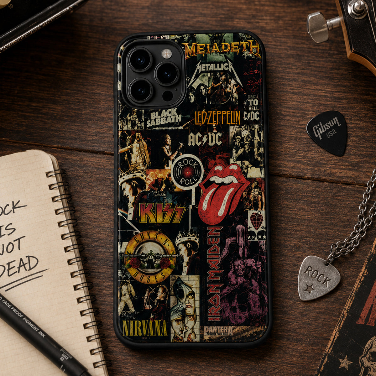 Rock Lovers - Classic Rock Legends Phone Case Version 5