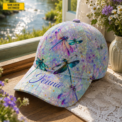 Personalized Colorful Dragonflies Classic Cap