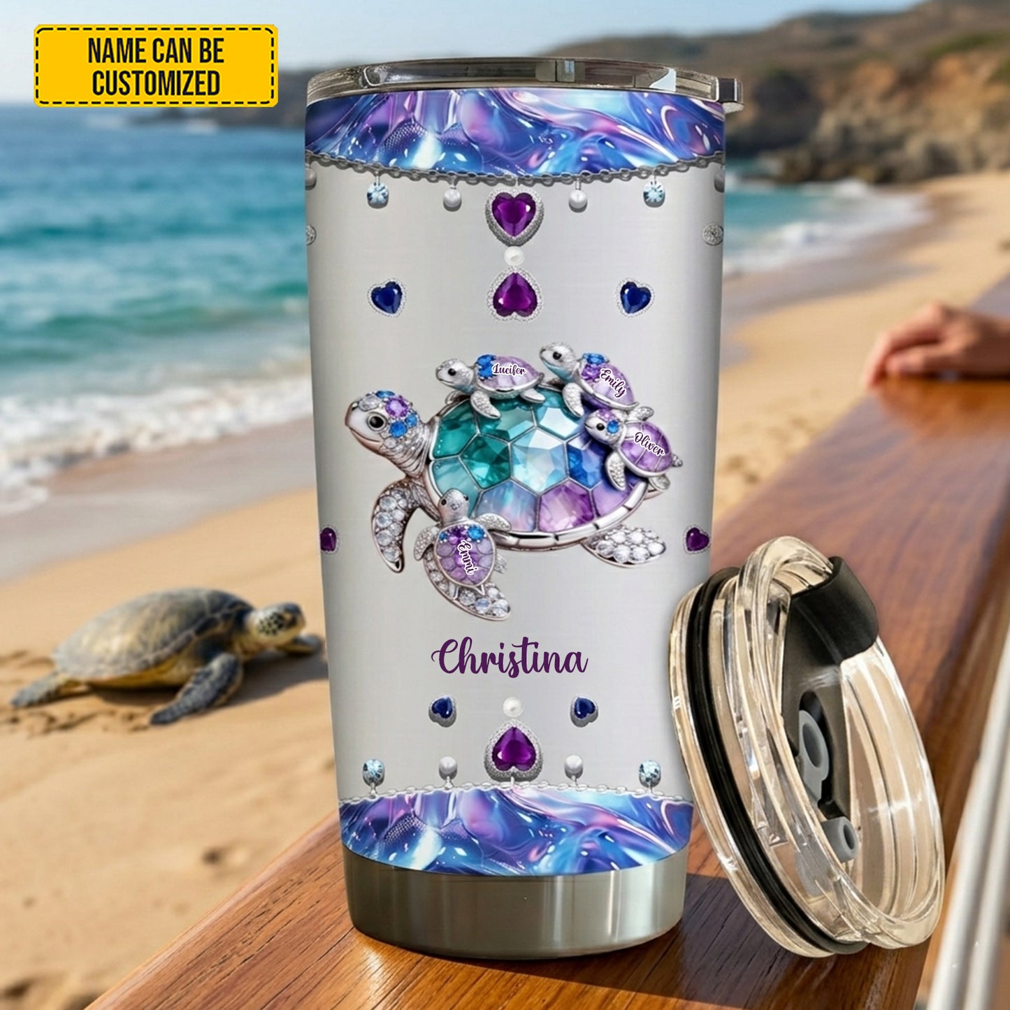 Nana Turtle Gift For Mom Grandma – Personalized Grandma Tumbler