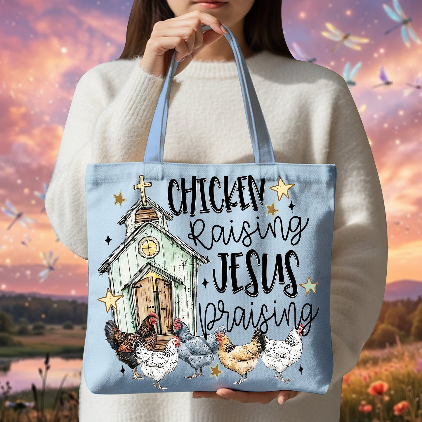 Chicken Raising - Chicken Tote Bag