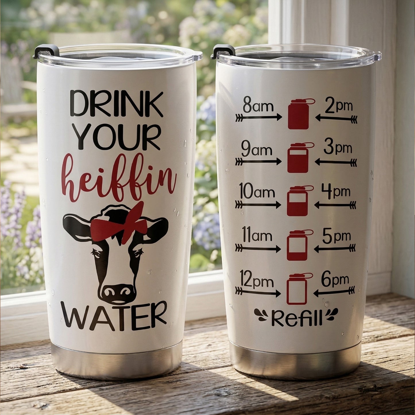 Drink Your Heiffin Water - Funny Cow Tumbler