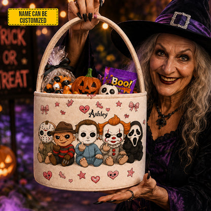 Personalized Halloween Trick-or-Treat Basket