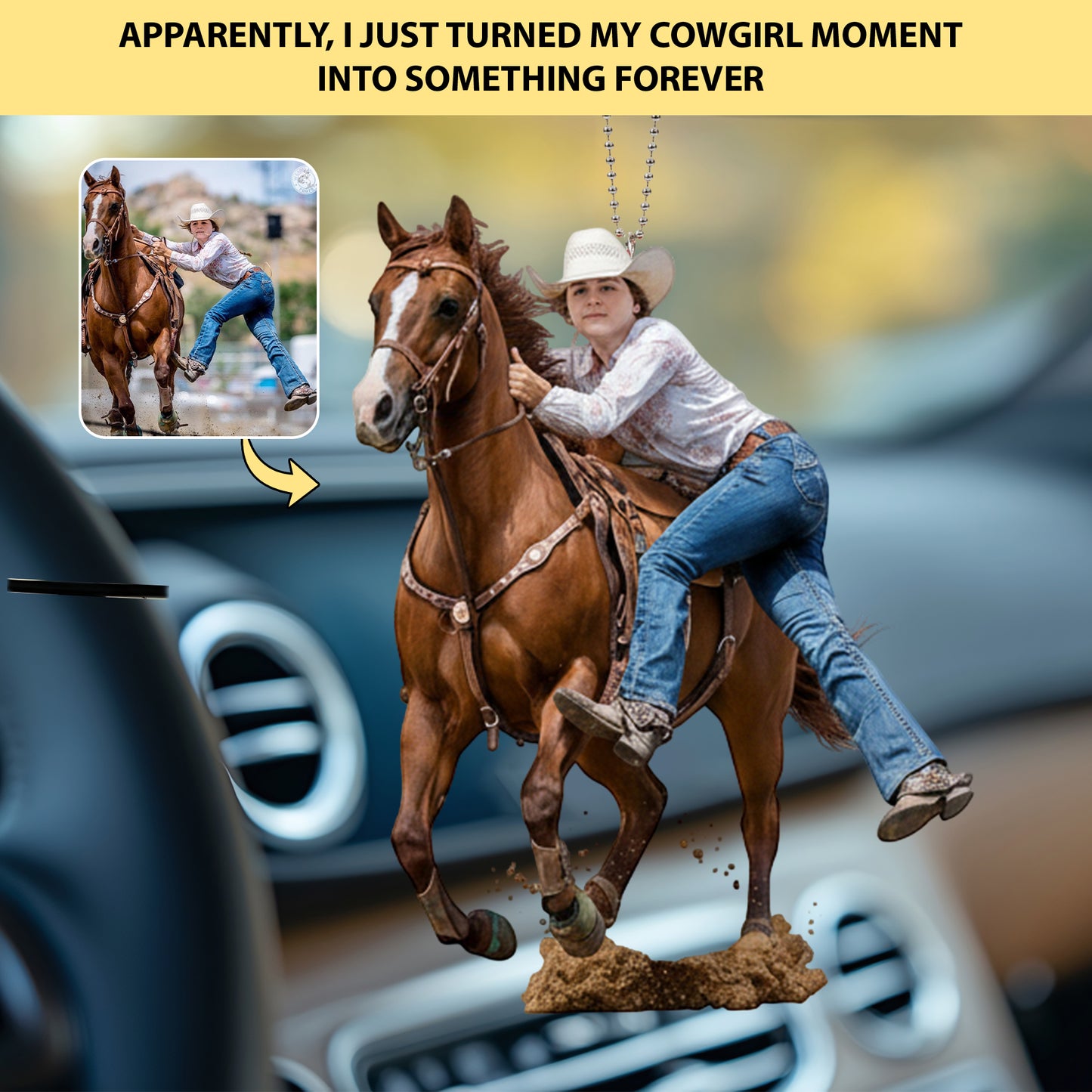 Rider Legend - Personalized Western Keychain