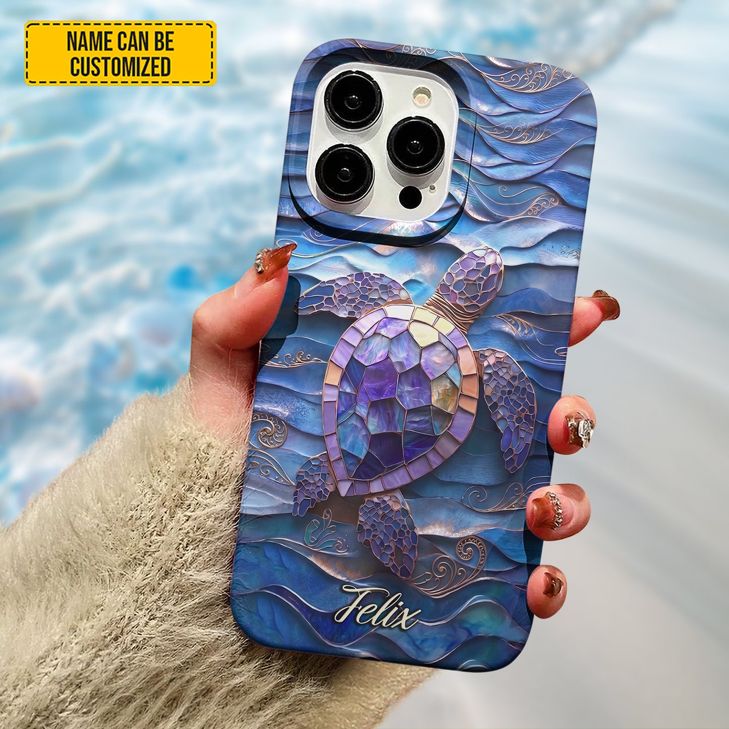 Ocean Turtle - Personalized Turtle Phone Case
