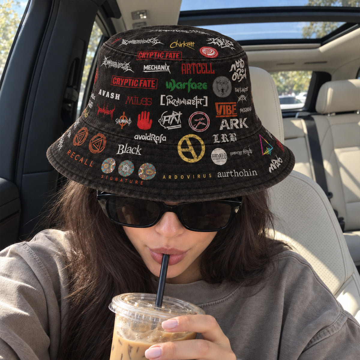 Classic Golden 80’s & 90’s Hip Hop All Over  Bucket Hat Version 6