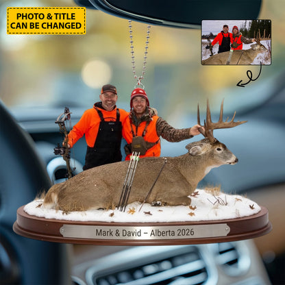 Trophy Moments - Custom Photo Hunting Car Ornament
