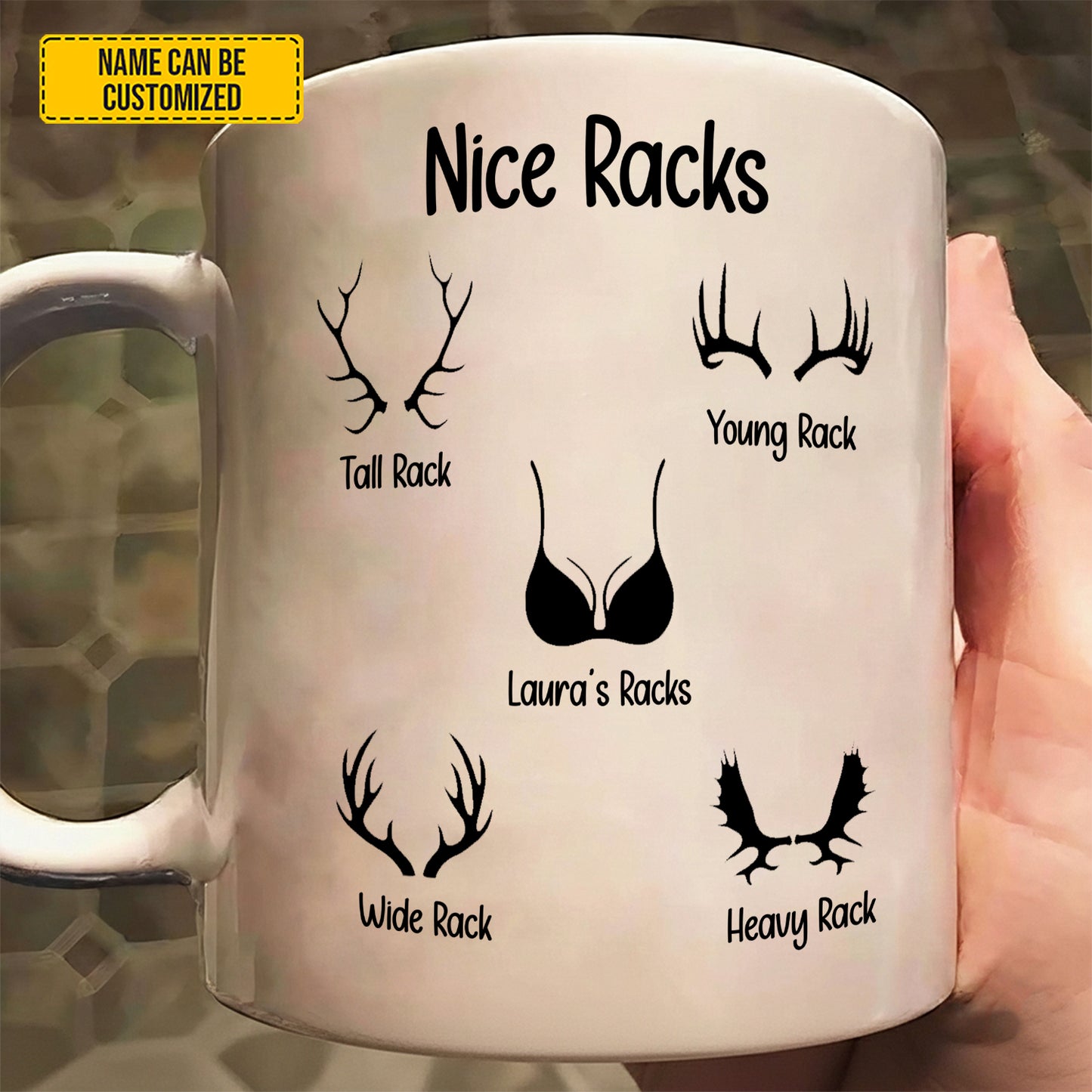 Nice Racks  – Personalized Funny Gift White Mug For Her