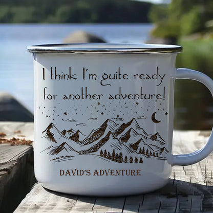 Ready For Another Adventure - Personalized Outdoors Enamel Mug