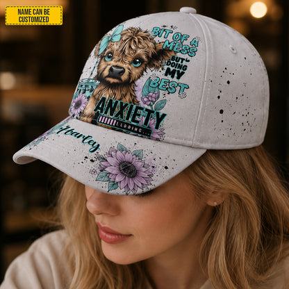 Personalized Cute Highland Cow Classic Cap