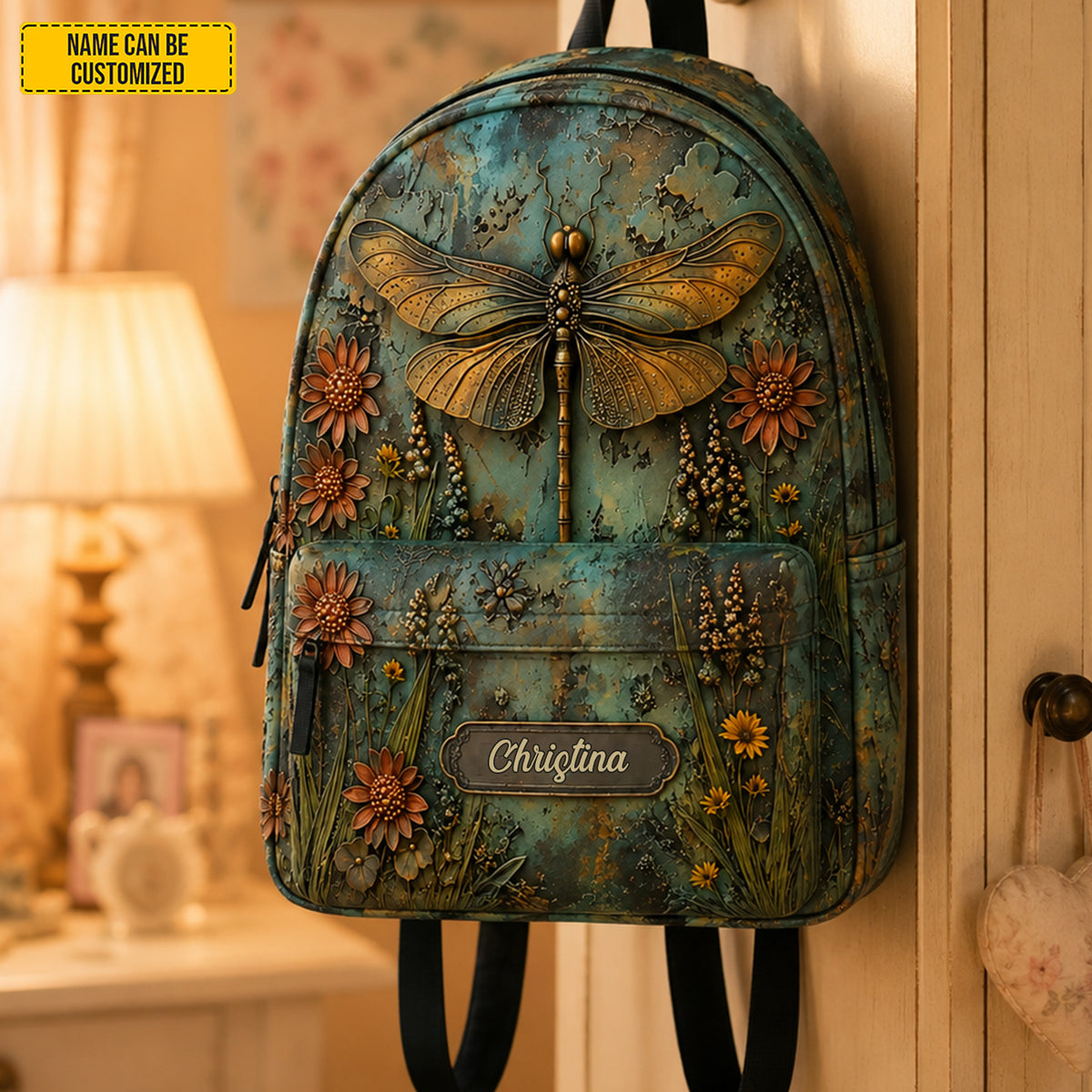 Personalized Dragonfly Backpack - Kids Backpack