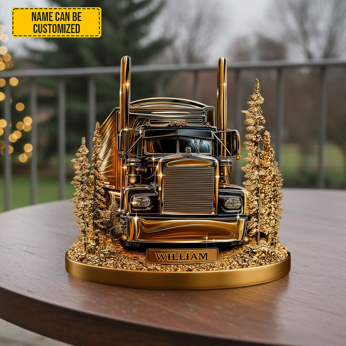 Highway Legend – Personalized Trucker Acrylic Plaque