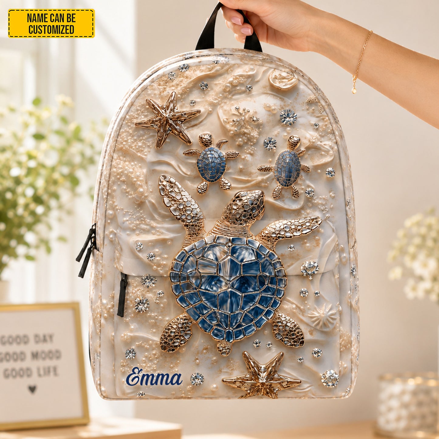 Personalized Sea Turtle - Kids Backpack