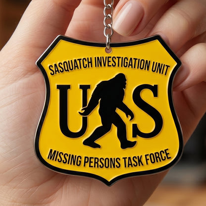 Sasquatch Division Keychain - Gift For Outdoor Lovers