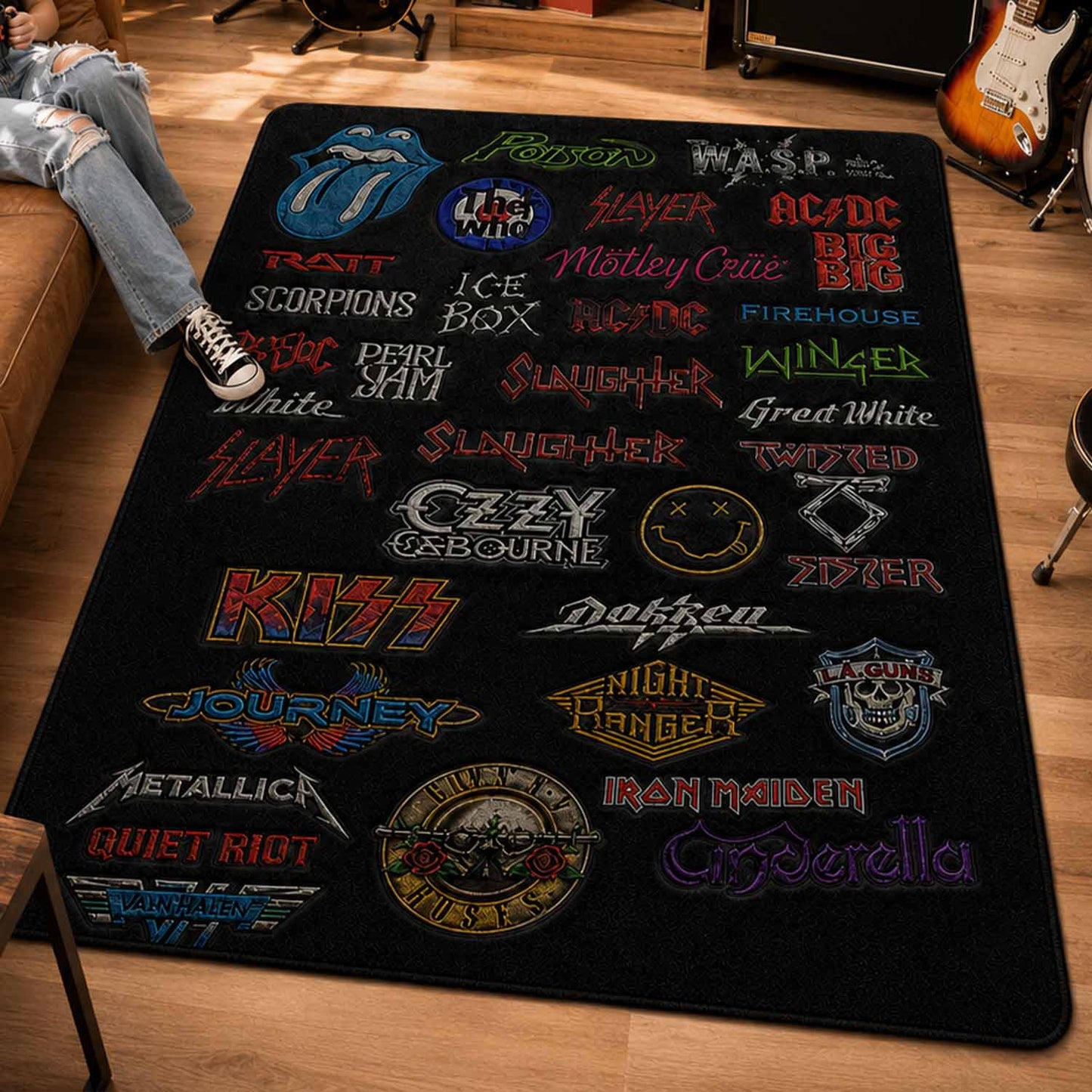 Rock Lovers - Legends Edition Area Rug Version 1