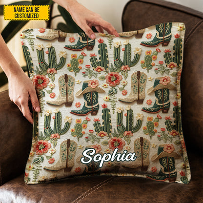 Personalized Western Pillow Cover