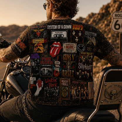 Rock Lover - Classic Legends All Over Print Shirt Version 2
