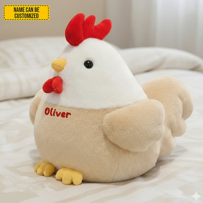 Personalized Chicken Farmhouse Shaped Pillow