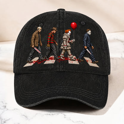 Horror Legends Abbey Road Hat – Classic Slasher Icons Halloween Gift