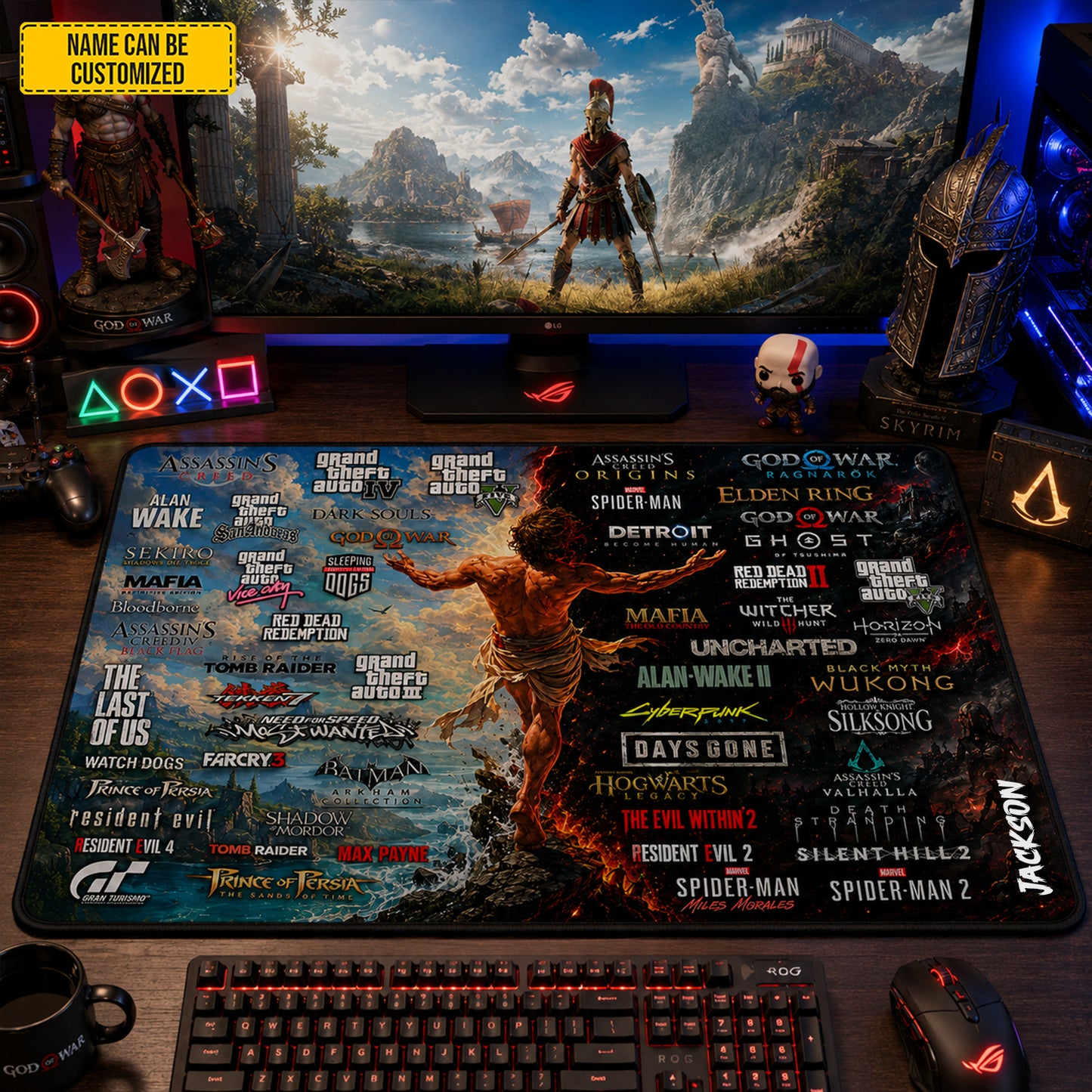 Personalized Ultimate Gamer Desk Mat