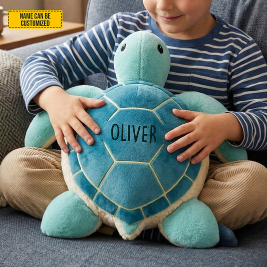 Personalized Sea Turtle Shaped Pillow