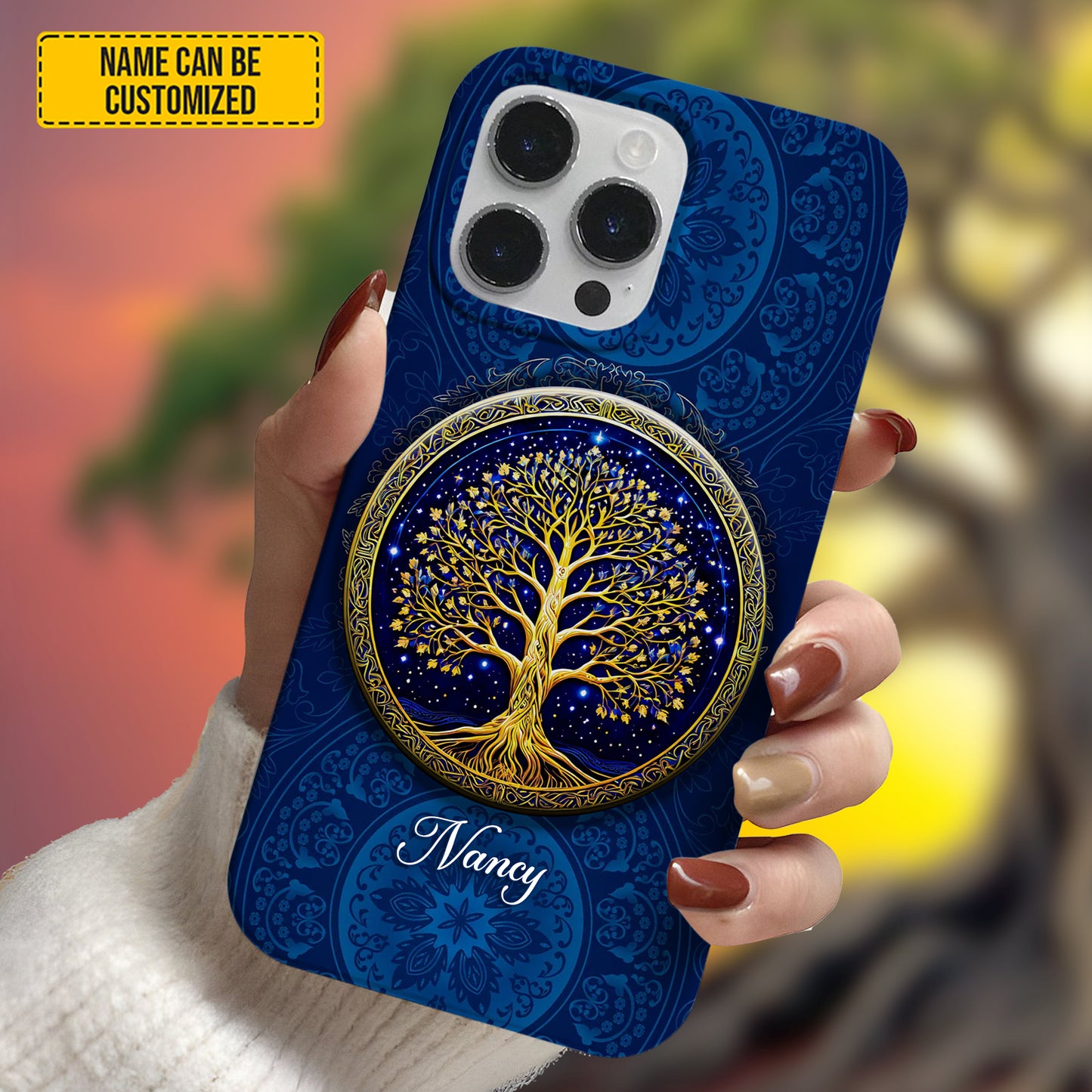 Personalized Hippie Tree Of Life Phone Case