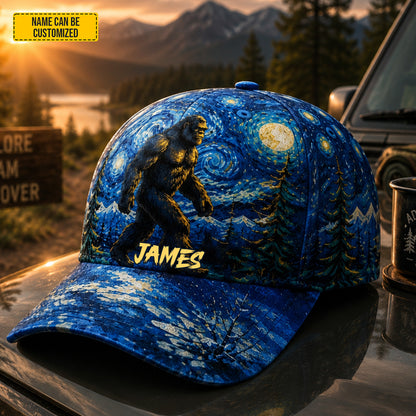 Personalized Bigfoot Starry Night Classic Cap