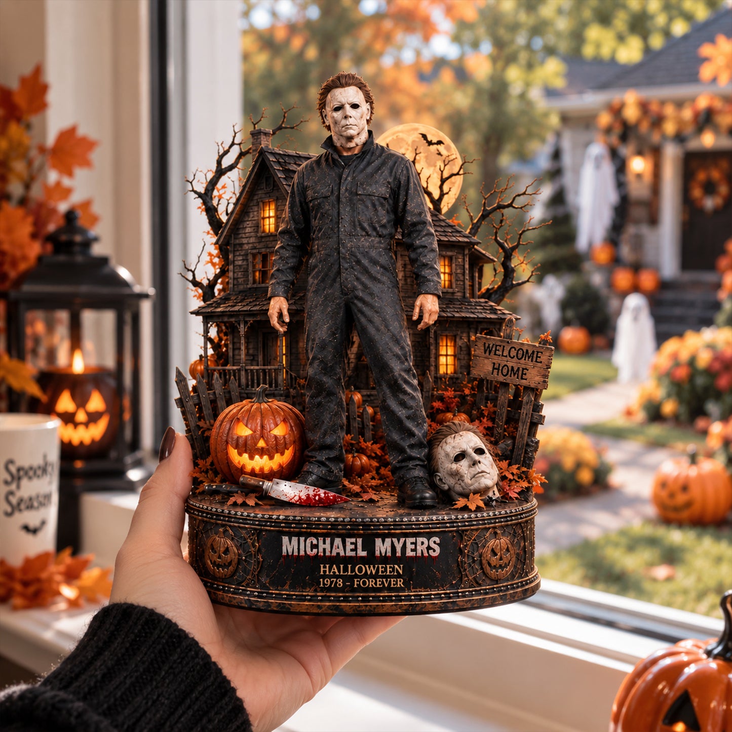 Michael Myers Halloween Night – Collectible Acrylic Plaque Table Decor