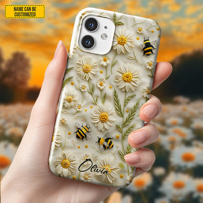 Daisy Bee Bloom – Personalized Phone Case