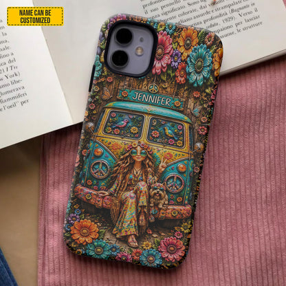 Flower Child Freedom – Personalized Phone Case