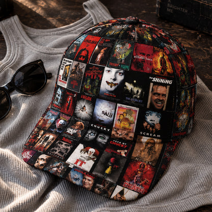 Classic Horror Movie Posters Collage Classic Cap