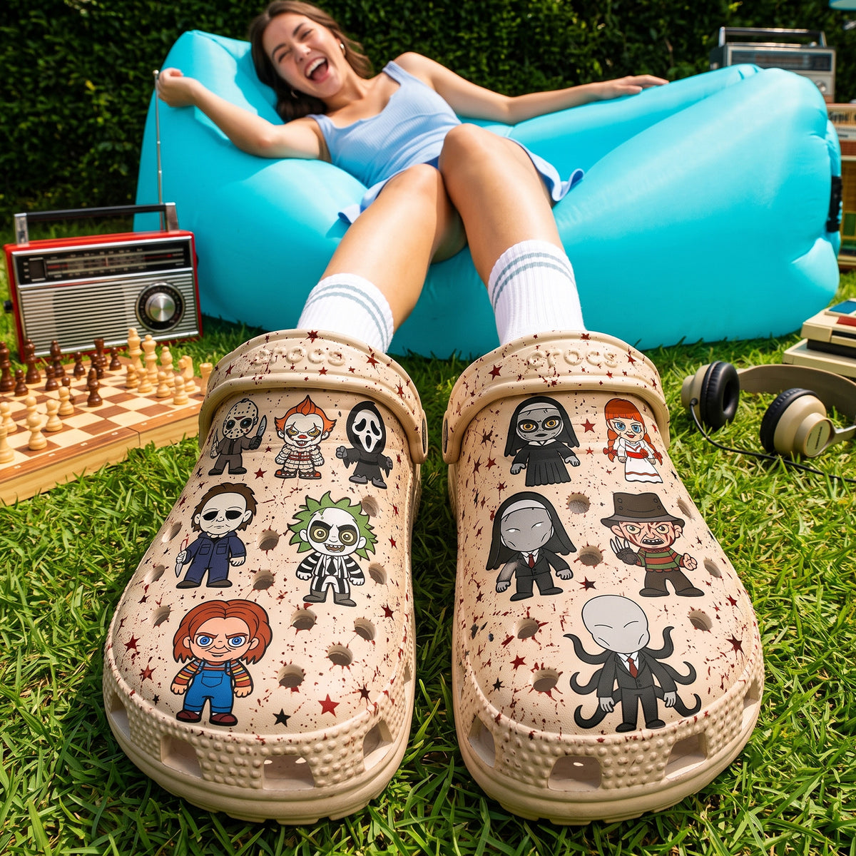 Cute Horror Halloween Crocs Version 2
