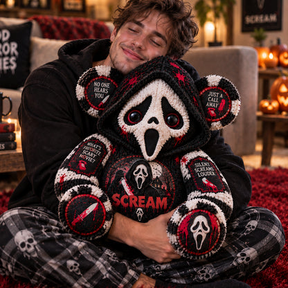 Ghostface Scream Horror Custom Shape Pillow  – Spooky Halloween Pillow