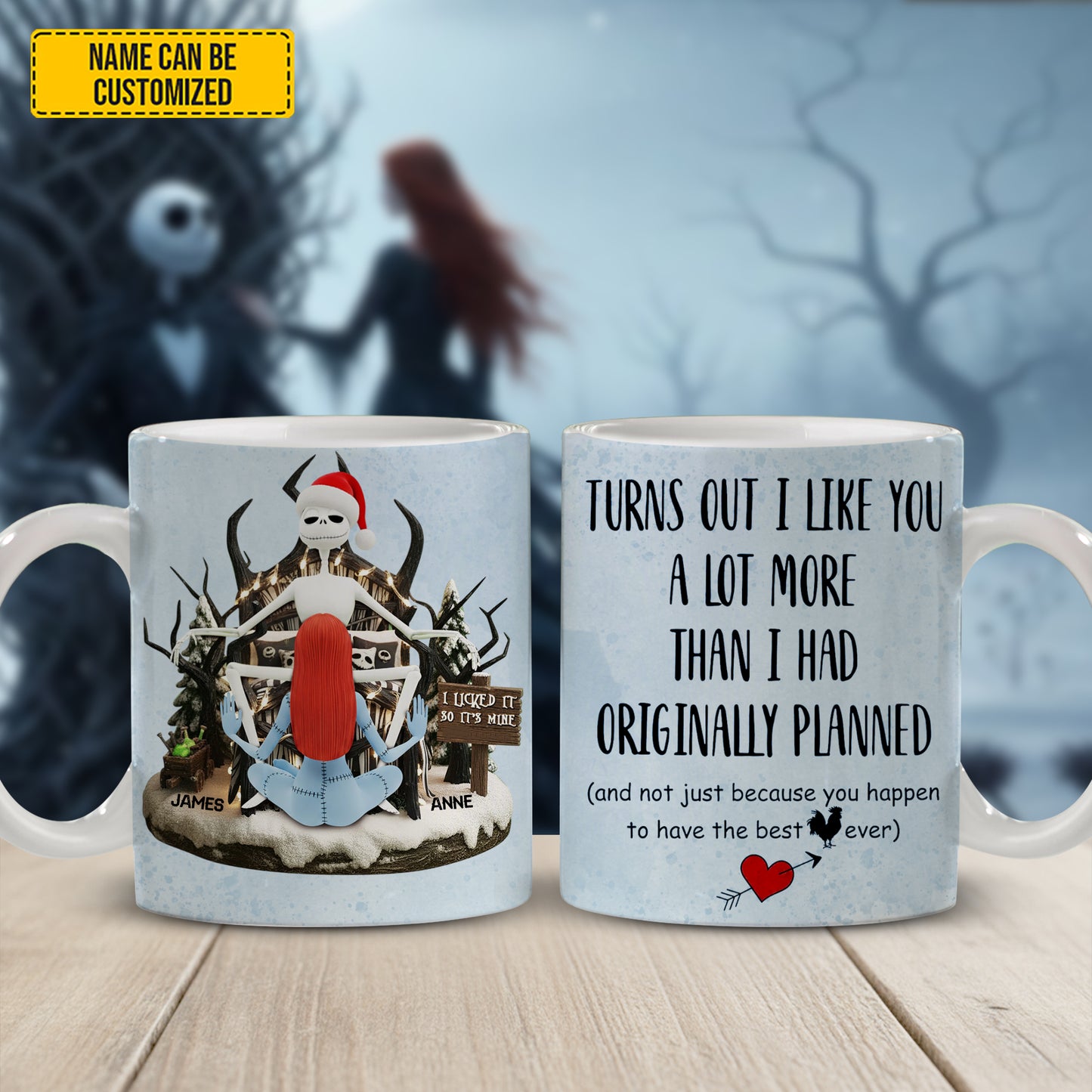 Turns Out I Like You - Personalized Couple White Mug
