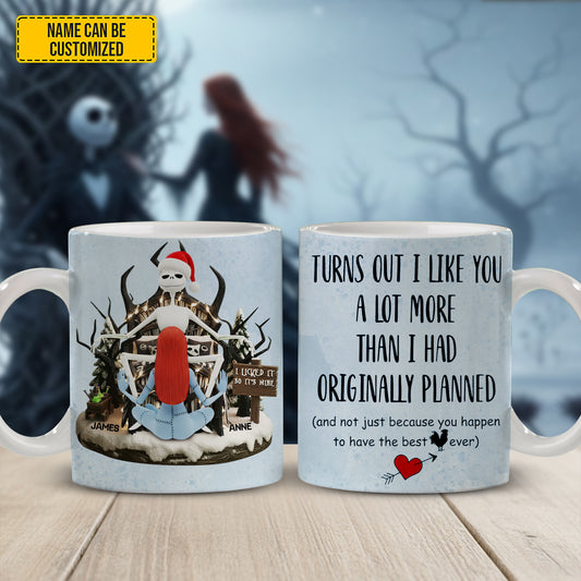 Turns Out I Like You - Personalized Couple White Mug