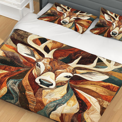 Premium Deer Quilt Bedding Set