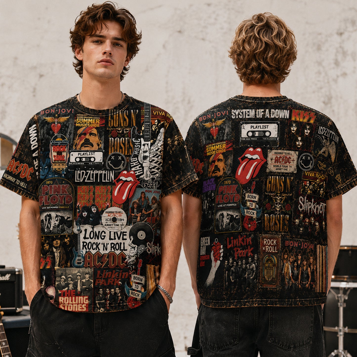 Rock Lover - Classic Legends All Over Print Shirt Version 2