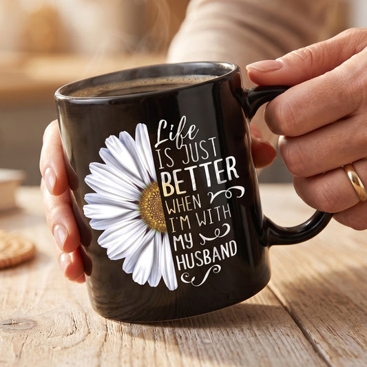 Hippie Daisy - Hippie Black Mug