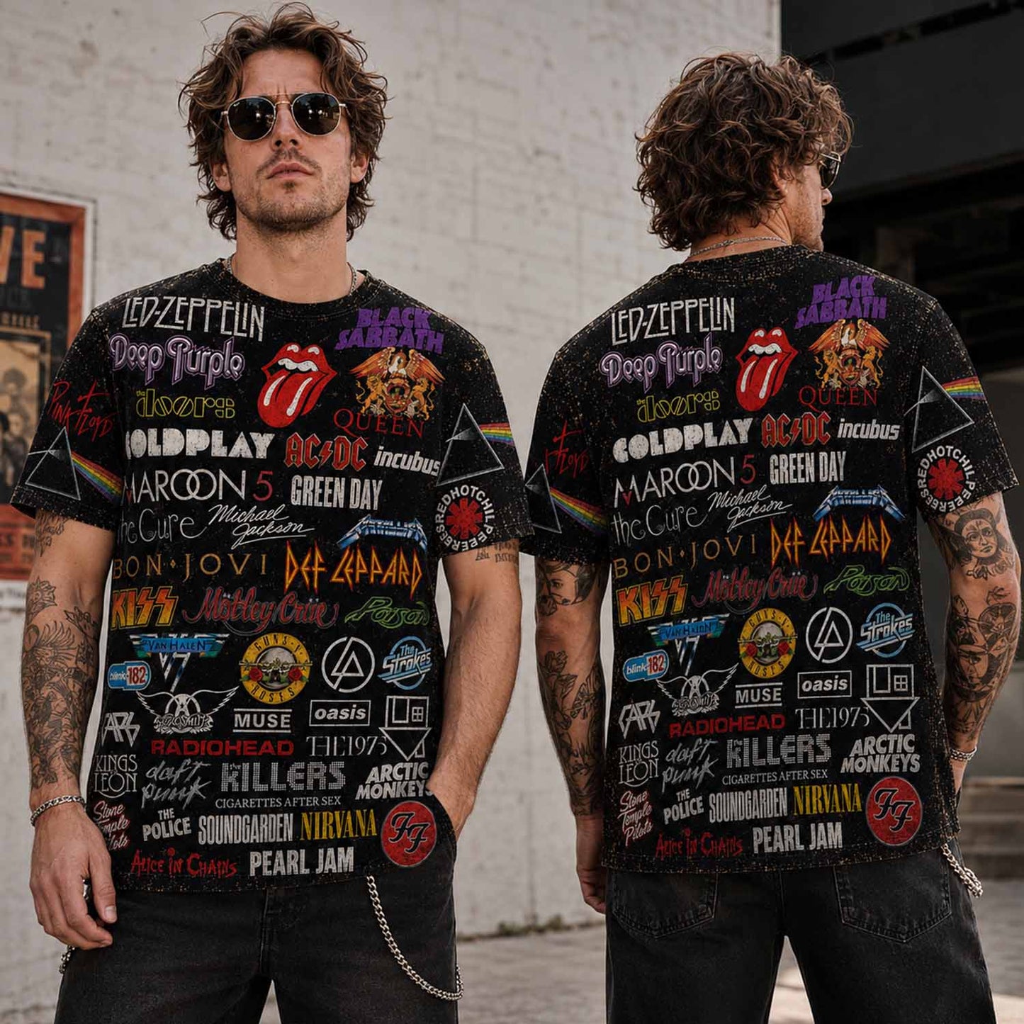 Rock Lover - Classic Legends All Over Print Shirt Version 7
